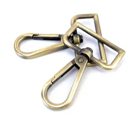 Vk06-08-10 Versakits 10 Pcs D Ring Swivel Lobster Claw Clasps Push Gate Snap Hooks Trigger Clips F