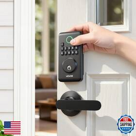 Vevor B0gcd3q86v Keyless Entry Door Lock Handle Set Electronic Keypad Deadbolt Lever