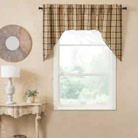 Vhc Brands 810055898725 Cider Mill Plaid Swag Set Of 2 36x36x16