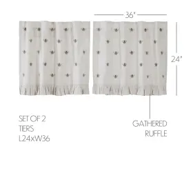 Vhc Brands 840233905204 Embroidered Bee Tier Set Of 2