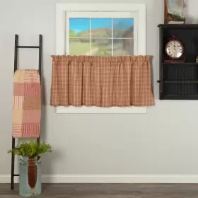Vhc Brands 840528184475 Sawyer Mill Plaid Tier Set Country Red/dark Tan 24x36
