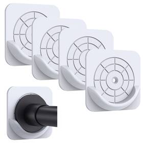 Vidafelic Rh-02 Adhesive Shower Curtain Rod Holders 4pack Mount Holder For Wall B
