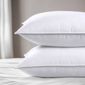 Viewstar Hqdhxz0025070we25jj-wh Bed Pillows Queen Size Set Of 2 Hotel Quality Down Alternative Pil