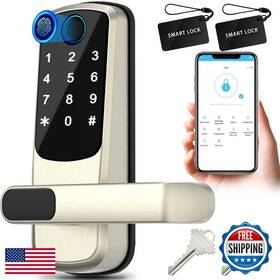 Vigopka B0f5q35dqj Smart Door Lock Handlefingerprint Exterior Lockssmart Locks For Front