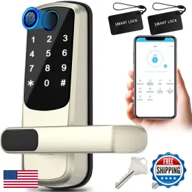 B0f5q35dqj Vigopka Smart Door Lock Handlefingerprint Exterior Lockssmart Locks For Front