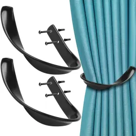 Vy-hg4132b Viivy Viyiv Curtain Holdbacks Hooks Holders For Drapes Wall Mounted Decorative Aluminum