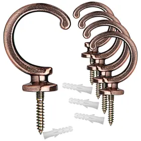 Vy-hg4146r4 Viivy Viyiv 4 Pack Curtain Holdbacks Holders Tiebacks Hooks Wall Mounted Aluminu
