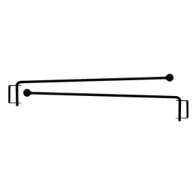 Sbs-vwi-cur-crn-12 Village Wrought Iron Curtain Crane Ball Ends Each 12 Inches Long Pair