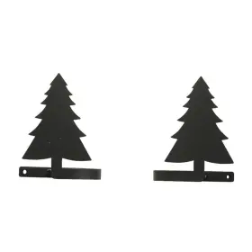 Sbs-vwi-cur-tb-42 Village Wrought Iron Pine Tree Curtain Tie Backs Pair