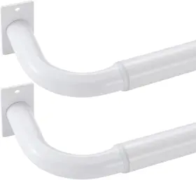 Ds-a161 Vimayta Curtain Rods For Windows 48 To 84 Inch -84 2 Pack Matte White