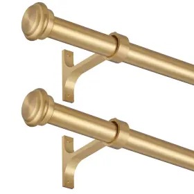 Ds-a202 Vimayta 2 Pack Curtain Rods 28 To 48 Inches 1 Inch For Windows Hanging