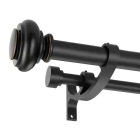 Ds-a212 Vimayta Double Curtain Rods 72 To 144 Inches With Solid Aluminum Alloy Brackets 1 Inch