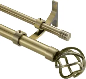 Ds-a231 Vimayta Double Curtain Rods For Windows 36 To 72 Inch -72 Antique Bronze