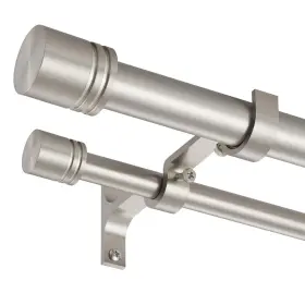 Ds-a264 Vimayta Double Curtain Rods 72-144 Inches For Windows 1 Inch Diameter Adjustable Hea