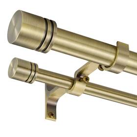 Vimayta Ds-a295 Double Curtain Rods 36-72 Inches For Windows 1 Inch Diameter Adjustable Heav