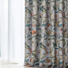 005clqh208c2s5284 Vogol Grommet Window Curtains Fruits And Leaves Pattern Soundproof Drapes R