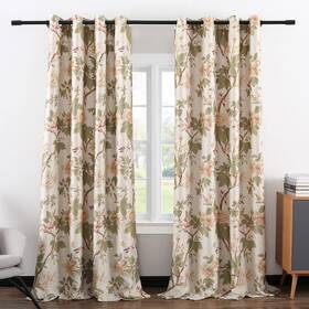 Vogol 005clt006c2s5296 Curtains 96 Inches Long Thermal Insulated Print For Bedroom/li