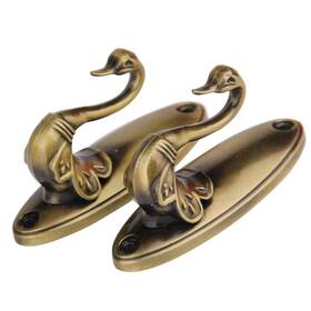 Vorcool 11ulr183l26k7j5n Pair Of Swan Style Drapery Curtain Holdbacks Tieback Hooks Tiebacks U-shaped