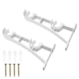 Btwh1721517paqxjjj Vosarea 2pcs Holder Curtain Rod Rack Large Rods Cortineros Para