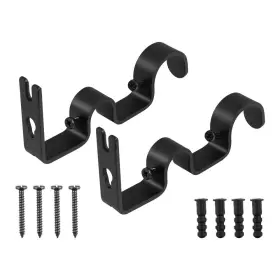 O160722kipo9bt2 Vosarea 2pcs Curtain Pole Bracket Drapery Rod Hanging