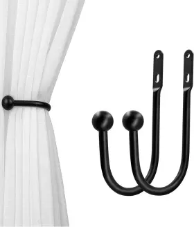 Vrss 744759875181 Wall Mount Curtain Tiebacks Drapery Holdbacks Holdback Hooks Simple