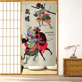 Vtrbwze 679065617494 Noren Japanese Doorway Curtains Warrior Knigh Syogun Tapestry Decora