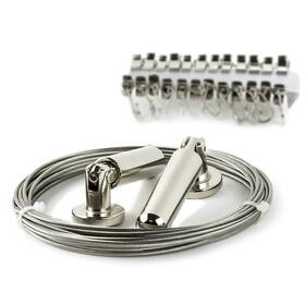 Wallniture 608939769014 Curtain Rod Set For Tapestry Kids 196 3/4 Inch L X 7 W Silver