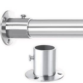 Wanlian Wwpszg-60-01 39 Inch Closet Rod 1-1/4 Dia32mm.304 Stainless Steel Heavy Duty Wit