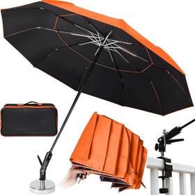 Warmoasis 762765393413 New 60 Inch Folding Magnetic Umbrella Designed For Outdoor Work 600lb Strong Suct
