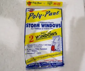 2p-24 Warp Brothers Warps 36 X 72 Poly-pane Storm Window Kit Lot Of 2 -cover 4 Windows