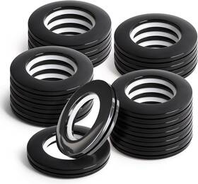 Wcic 22u08us601 16pcs Curtain Grommets Eyelet Rings Round Plastic Inner Diameter 1