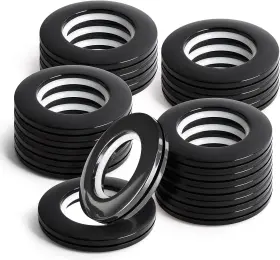 22u08us601 Wcic 16pcs Curtain Grommets Eyelet Rings Round Plastic Inner Diameter 1