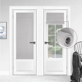Wdfour 764725967702 Cordless Blackout Door Curtains Triple Layers 100% Light Blocking And U