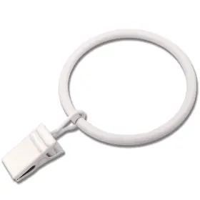 Weekseight 194467167397 20 Pack White Curtain Rings With Clips Hooks Hangers Clip For