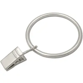 Weekseight 194467167403 20 Pack Matte Silver Curtain Rings With Clips Hooks Hange