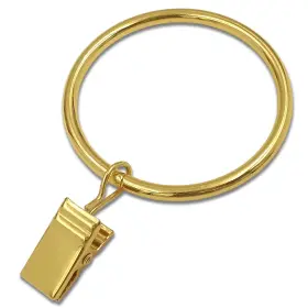 Weekseight 194467167410 20 Pack Gold Curtain Rings With Clips Hooks Hangers Clip For H