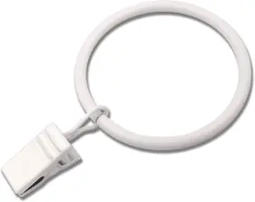 Weekseight 445000948908 20 Pack White Curtain Rings With Clips Hooks Hangers Clip For Han