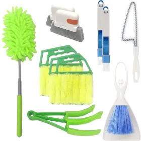 Byc-03 Weogot 10 Pcs Venetian Window Blind Cleaner Duster Tool Set Mini Dust