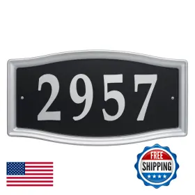 B00vtfo35i Whitehall Products 11199 Easy Street Address Plaque-silver 15.5x8x0.5