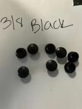 2-385-180-p Widget 36 Piece Black 3/8 Inch Hole Coversplastic Car Fence Bumper Panel Flush Locking Plug