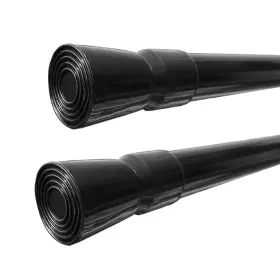 Windbreath 791342630290 Shower Curtain Rods Tension Spring Adjustable Rod 41-77 Inches Black