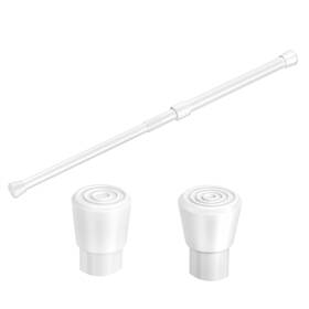 Windbreath Wb-29-42 Spring Tension Rods 29-42 Inches Adjustable Small Short Curtain Rod No Drill