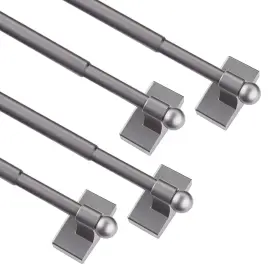 Wl.rocaille 791370242502 Magnetic Curtain Rods For Metal Doors Multi-use Adjustable T