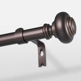 Wolistsa 40-36-120-rb Long Bronze Curtain Rods For Windows 66 To 120 36ftft-120ftft 1 Pack