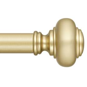 Wolistsa Ws39-120gd Gold Curtain Rods For Windows 66 To 120 Inch Decorative Heavy Duty Single-si
