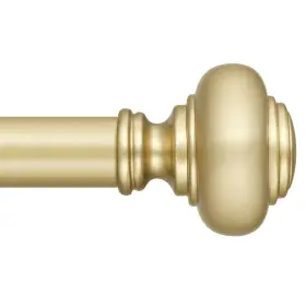 Ws39-120gd Wolistsa Gold Curtain Rods For Windows 66 To 120 Inch Decorative Heavy Duty Single-si