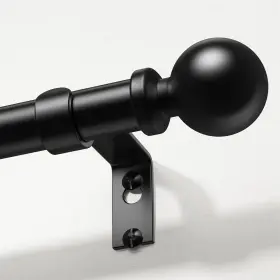 Ws45-120bk Wolistsa Long Curtain Rods 36-122 Inch Black 1 36ftft-122ftft Pack