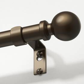 Wolistsa Ws45-176br Extra Long Bronze Curtain Rod 1 Inch 36ftft-176ftft Pack