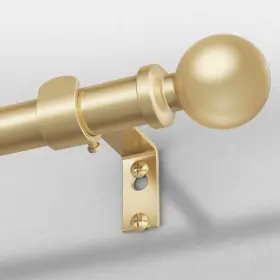 Ws45-88gd Wolistsa Gold Curtain Rods For Windows 48 To 84 Inch Adjustable Heavy Duty Decorative