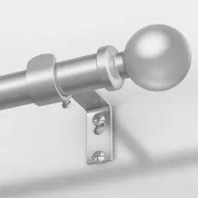 Ws45-88sl Wolistsa Silver Curtain Rods For Windows 48 To 84 Inch Adjustable Heavy Duty 1 Diame